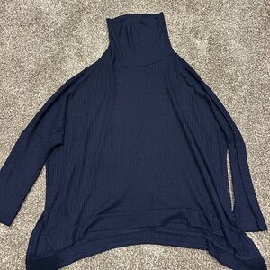 Navy Turtleneck Sweater